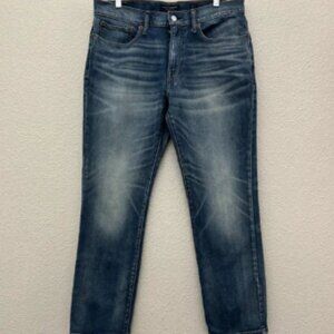Lucky Brand 121 Slim Straight Medium Wash Denim Jeans Men's Size 33x30